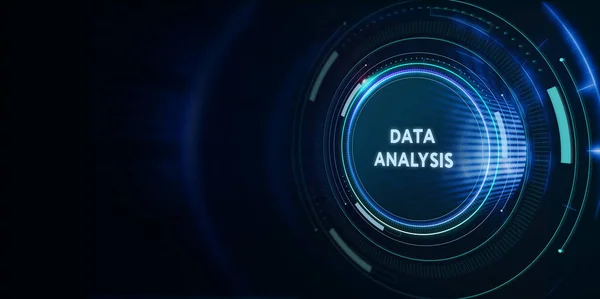 Data Analysis Business Finance Concept Informatief Rapport Voor Digitale Bedrijfsstrategie — Stockfoto