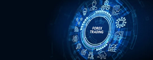 Forex Trading Konsep Bisnis Baru Konsep Bisnis Teknologi Internet Dan — Stok Foto