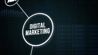 İnternet, iş, teknoloji ve ağ konsepti. Dijital Pazarlama içerik planlama reklam stratejisi kavramı.