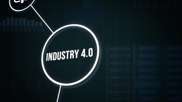 Industria Cloud Computing Sistemi Fisici Iot Industria Del Cognitive Computing — Video Stock