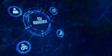 İnternet, iş, teknoloji ve ağ konsepti. Ticari Yatırım Konsepti Risk Yönetimi ve Değerlendirmesi