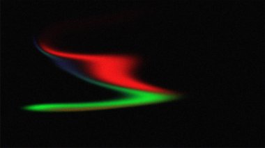 Güzel ve soyut neon arkaplan çizimi, kırmızı, yeşil ve mavi renkler