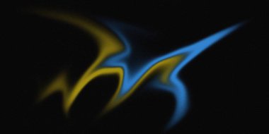 Colorful abstract fine neon lines on black vector background.illustration