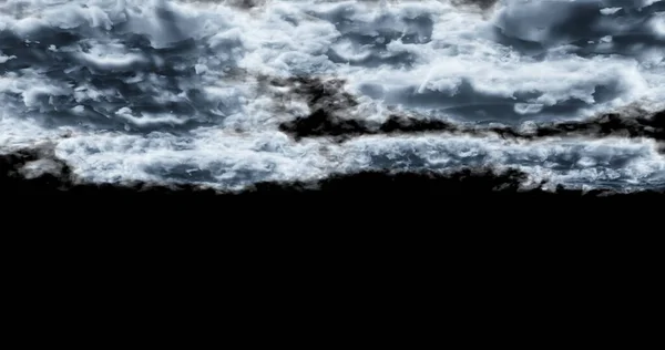 3d rendering. Cloud on a black background. Atmospheric phenomenon.