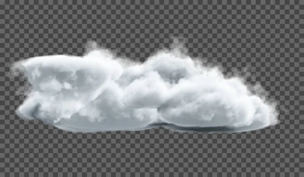 Eps10 Effet Spécial Transparent Distingue Par Brouillard Fumée Vecteur Nuages — Image vectorielle