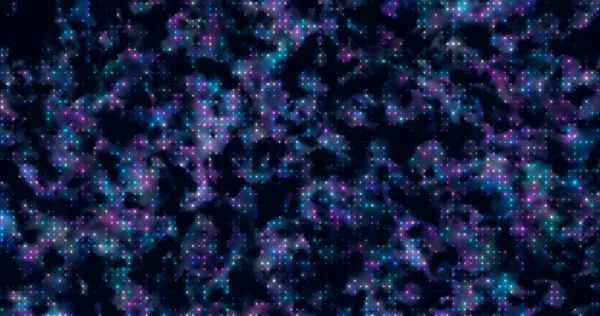 렌더링 우주깊은 곳에서 빛나는 입자들의 놀라운 배경이죠 배경에 입자들의 — 스톡 사진