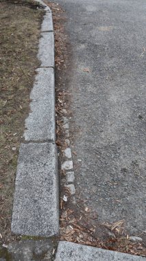 Şehir parkında taş kaldırım