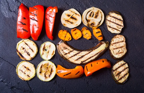 Antecedentes de verduras a la parrilla — Foto de Stock