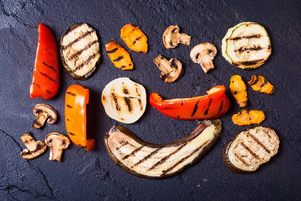 Antecedentes de verduras a la parrilla — Foto de Stock