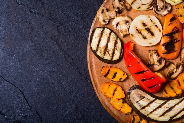 Antecedentes de verduras a la parrilla — Foto de Stock