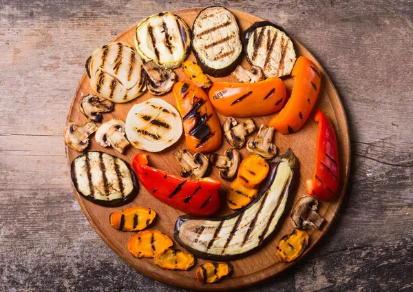 Antecedentes de verduras a la parrilla — Foto de Stock