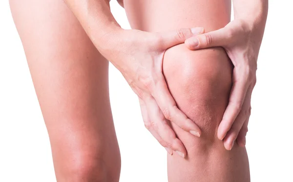 Knee pain of the woman — Stock Photo, Image