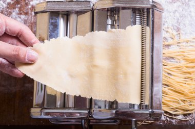 taze ev yapımı makarna 