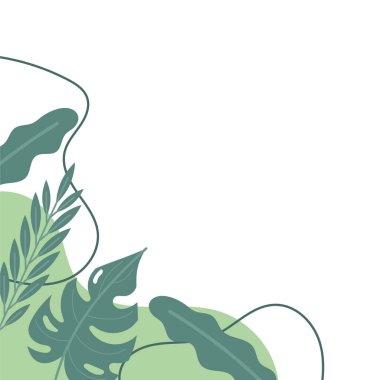 Blob Köşeli Estetik Yaprak