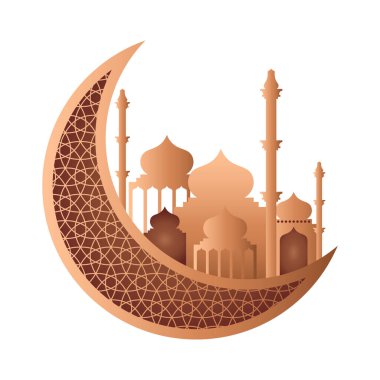 Camili Altın İslami Ay