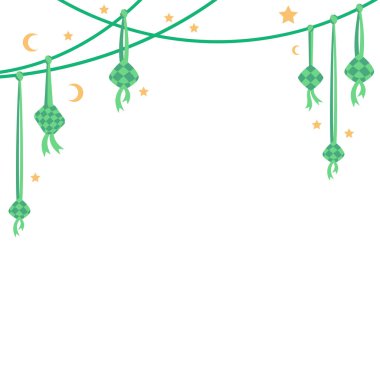 Ketupat Mübarek Kurban Asma Sınır Dekorasyonu