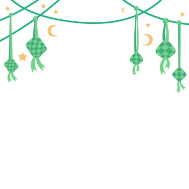 Ketupat Mübarek Kurban Asma Sınır Dekorasyonu