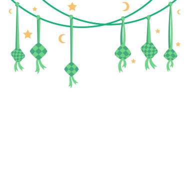 Ketupat Mübarek Kurban Asma Sınır Dekorasyonu