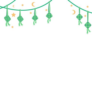 Ketupat Mübarek Kurban Asma Sınır Dekorasyonu