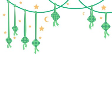 Ketupat Mübarek Kurban Asma Sınır Dekorasyonu