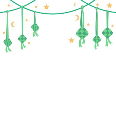 Ketupat Mübarek Kurban Asma Sınır Dekorasyonu