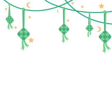 Ketupat Mübarek Kurban Asma Sınır Dekorasyonu