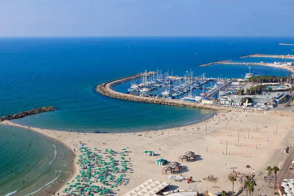 Tel Aviv sahil kalbinde Üstten Görünüm