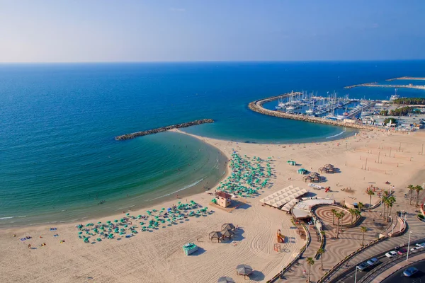 Tel Aviv sahil kalbinde Üstten Görünüm