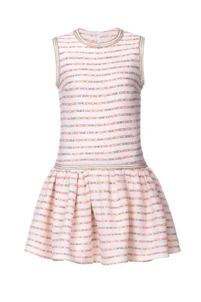 Beyaz arka planda izole edilmiş güzel zarif elbise.