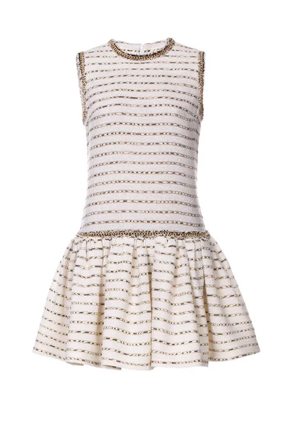 Beyaz arka planda izole edilmiş güzel zarif elbise.