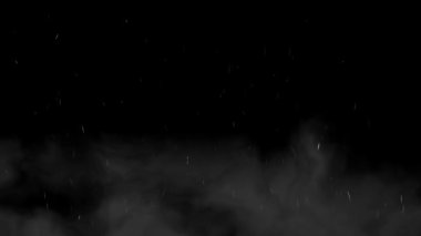 Kusursuz döngülü sinematik duman ve kopyalama alanı ile soyut arkaplan animasyonu