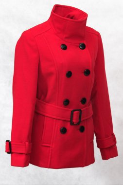 Women's textile coat clipart
