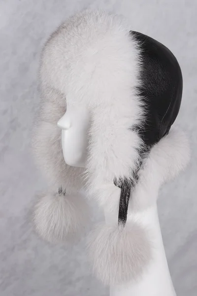 Cappello donna in pelliccia — Foto Stock