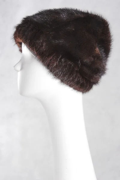 Women's fur hat — Stock Photo, Image