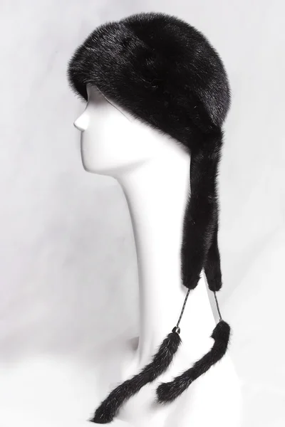 Women's fur hat — Stock Photo, Image