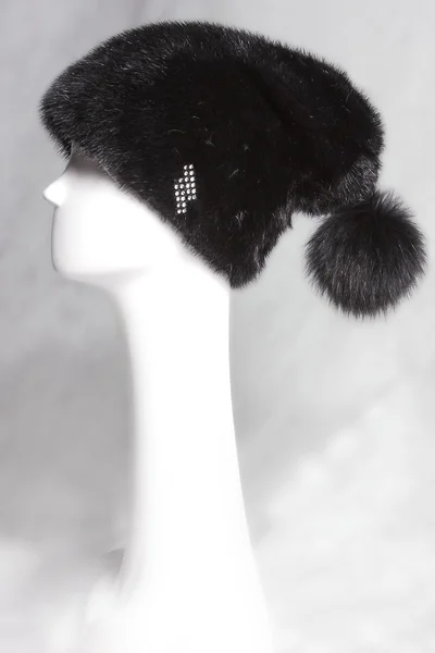 Women's fur hat — Stock Photo, Image