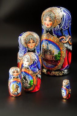 Russian traditional souvenir clipart