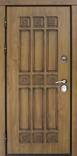 玄関の金属製ドア — ストック写真