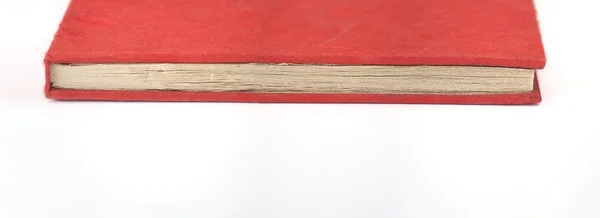 Notebook vermelho feito à mão — Fotografia de Stock