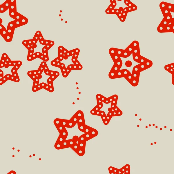 Seamless Pattern Christmas Stars New Year — Stock Vector