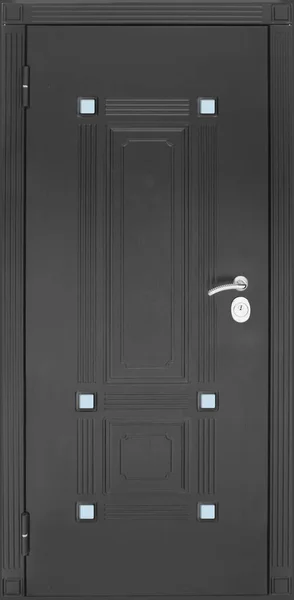 Model Entrance Metal Door Isolated White Background — Stock Photo, Image