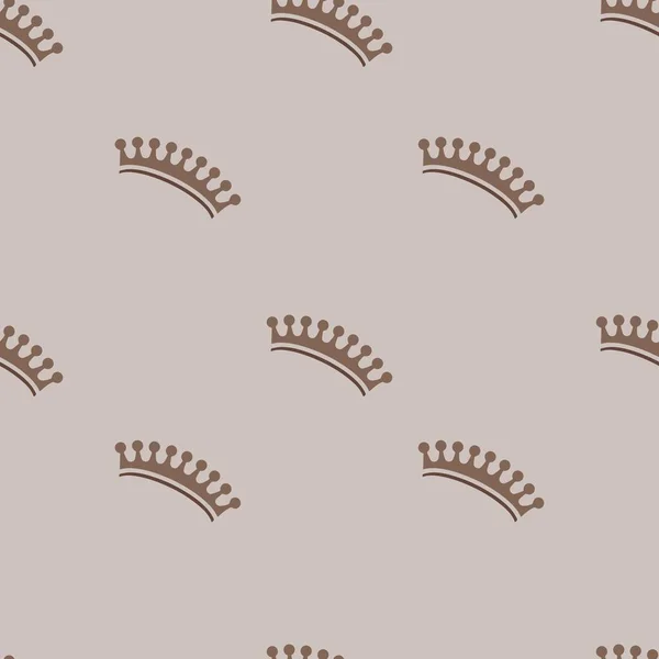 Modern Seamless Pattern Stylish Little Crowns — Stock Vector