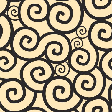 Modern yalıtılmış spiral kare pürüzsüz desen