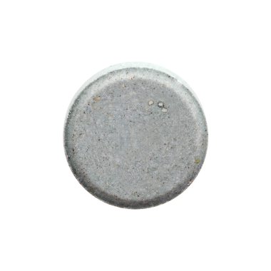 Beyaz arka planda izole edilmiş yeşil hap