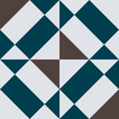 Klasik Portekiz Geometrik dikişsiz desen (geleneksel süs)