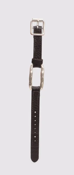 Concept Lederen Armband Voor Horloges Geïsoleerd Witte Achtergrond — Stockfoto