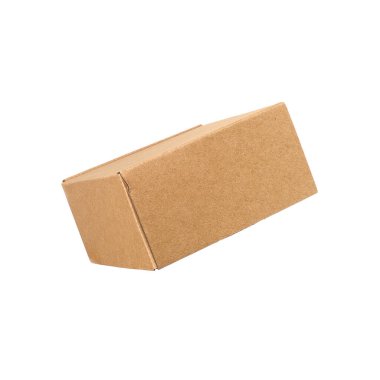 Beyaz arkaplanda izole edilmiş bir el işi kutusu