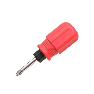 Onarım ve kurulum için el araçları: beyaz arkaplanda izole edilmiş tornavida