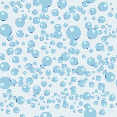 Kusursuz şablon: su yüzeyinde kabarcıklar