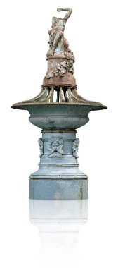 Beyaz arka planda izole edilmiş antika tanrıça kalıntıları. Kırpma yolu ile tasarım ögesi